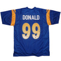 Aaron Donald Autographed Los Angeles (Blue #99) Custom Jersey - Beckett