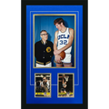 John Wooden And Bill Walton Autographed UCLA Bruins Deluxe Framed 11x14 Photo Postcard Piece