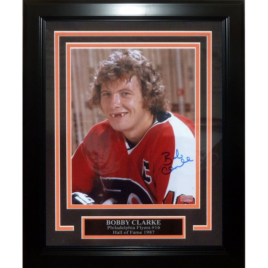 Bobby Clarke Autographed Philadelphia Flyers Deluxe Framed 8x10 Photo - JSA