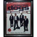 Reservoir Dogs Full-Size Movie Poster Deluxe Framed with 4 Cast Autographs - JSA