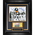 Rudy Ruettiger Autographed Notre Dame Deluxe Framed 8x10 Photo with Replica Game Ticket - JSA