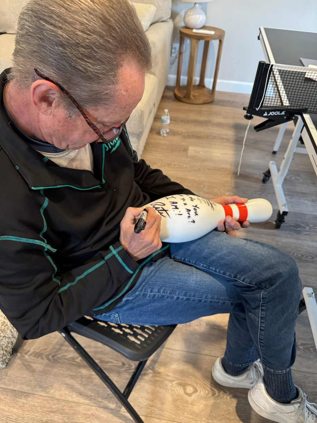 Pete Weber Autographed Bowling Pin with Long Inscription - JSA