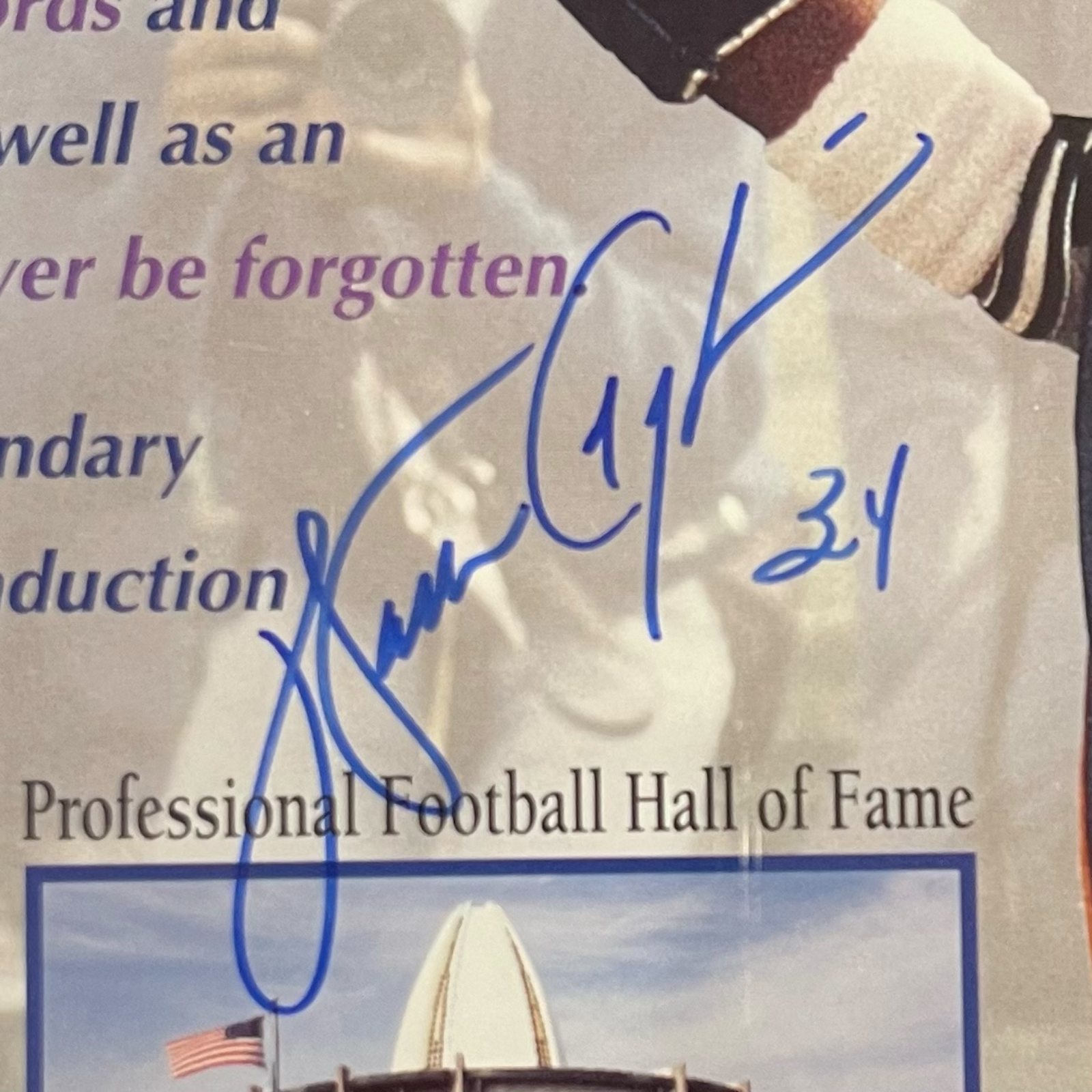 Walter Payton Autographed Chicago Bears "A Legend Among Us" Deluxe Framed 16x20 Photo - PSADNA