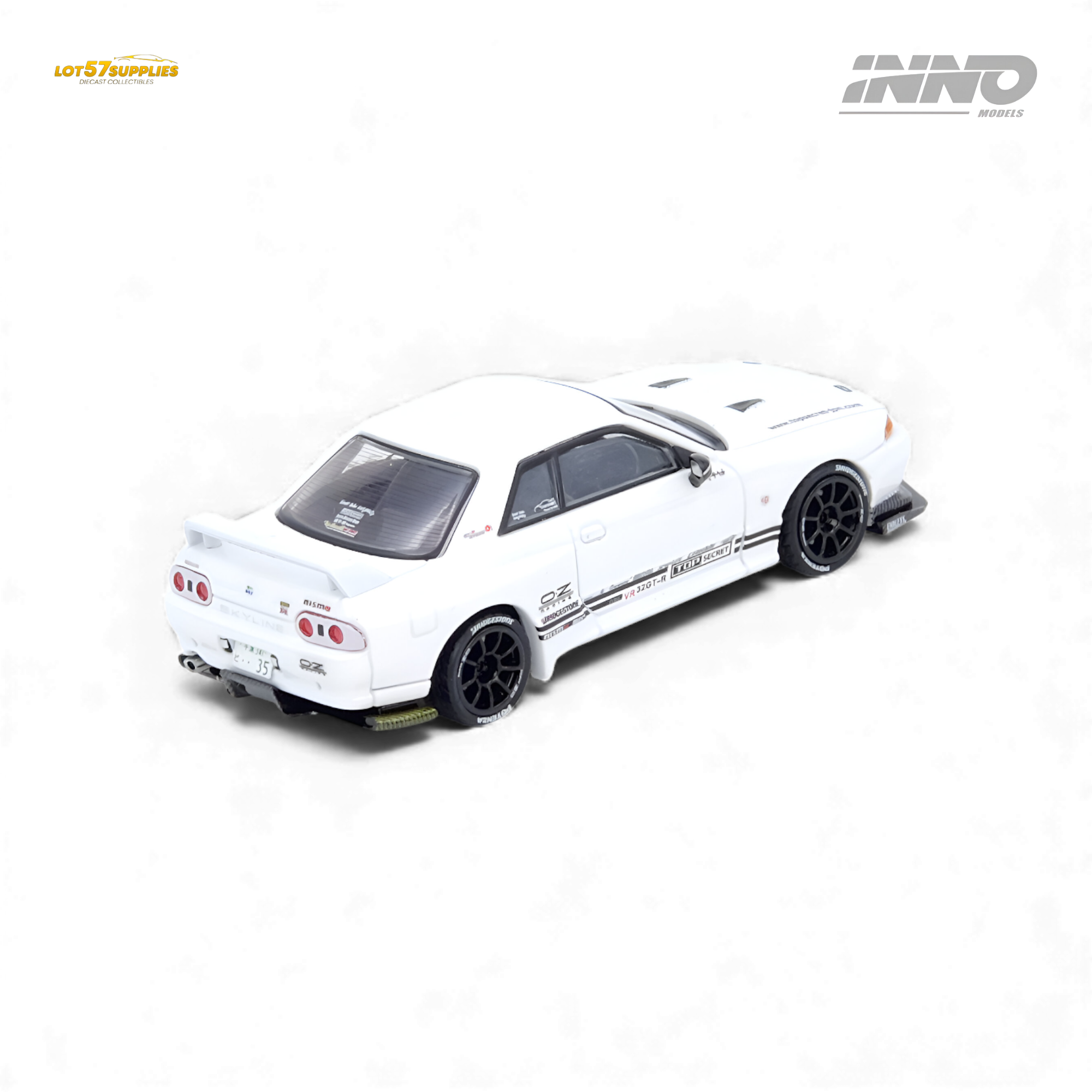 (Pre-Order) INNO64 Top Secret VR32 GT-R White 1:64