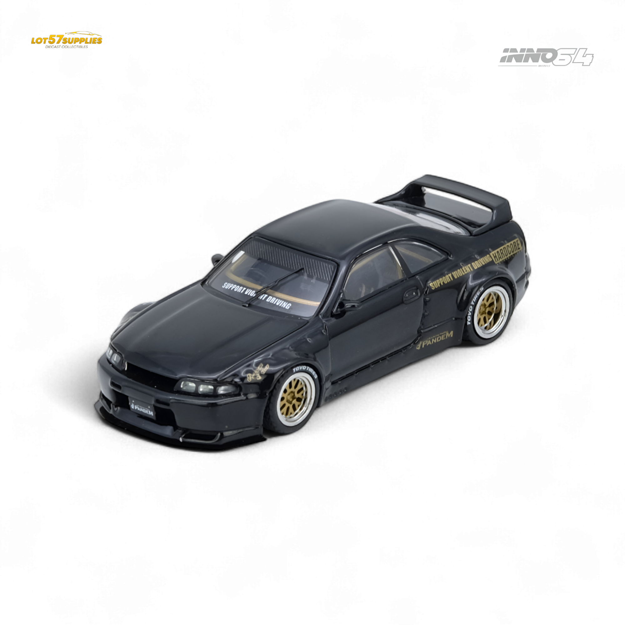 Inno64 PANDEM GT-R (BCNR33) Black 1:64