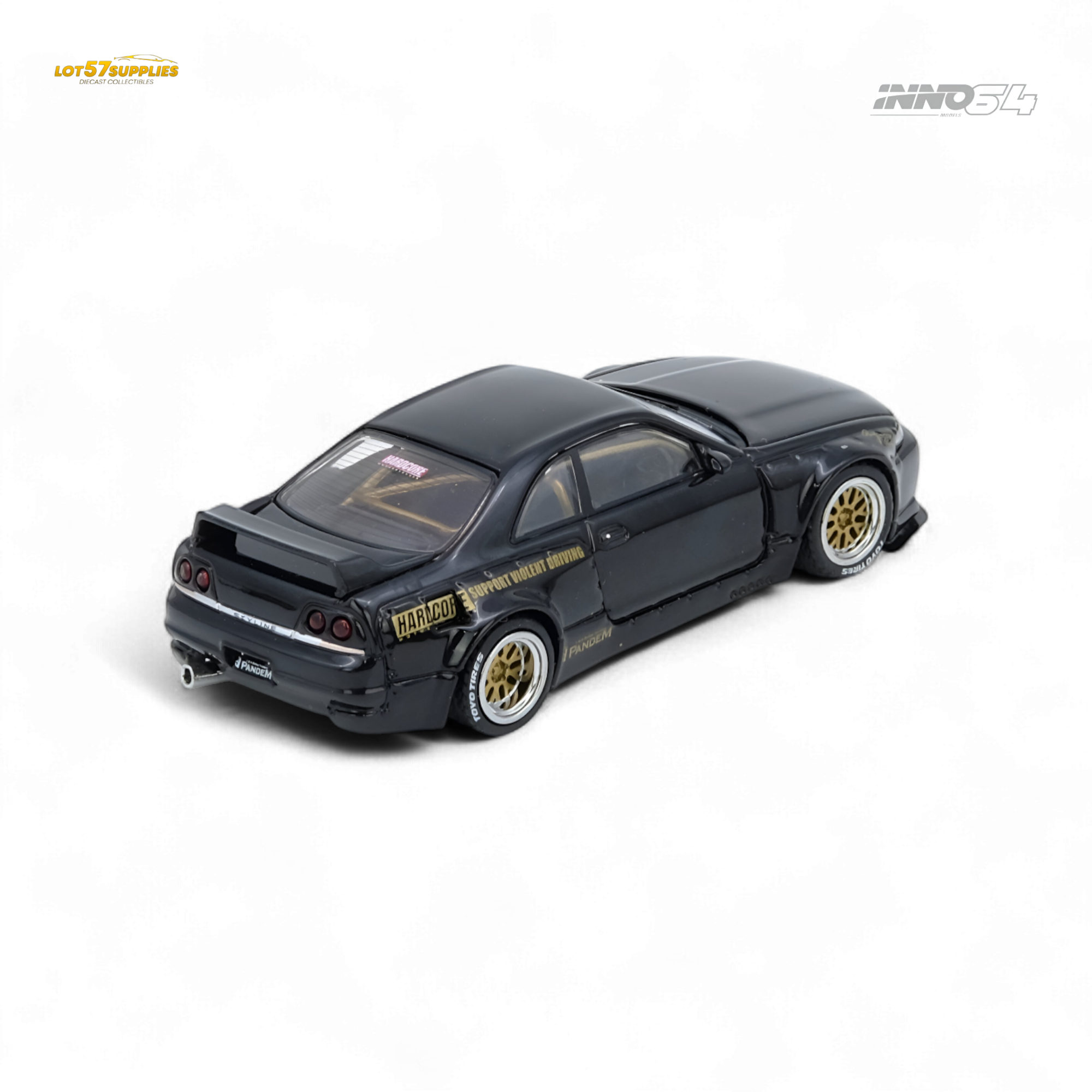 Inno64 PANDEM GT-R (BCNR33) Black 1:64