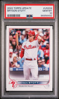 Graded 2022 Topps Update Bryson Stott #US224 Rookie RC Baseball Card PSA 10 Gem Mint