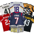 Autographed/Signed Football SILVER Series 3 Jersey Mystery Box with PSA JSA or Beckett COA