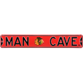 Chicago Blackhawks "MAN CAVE" Authentic Street Sign