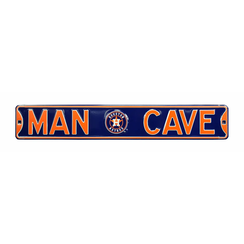 Houston Astros "MAN CAVE" Authentic Street Sign