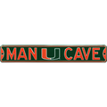 Miami Hurricanes "MAN CAVE" Authentic Street Sign