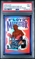 Graded 2025 Leaf Floyd Mayweather Jr #MI4 Metallic Imaginations Series 2 Blue /49 Boxing Card PSA 9 Mint