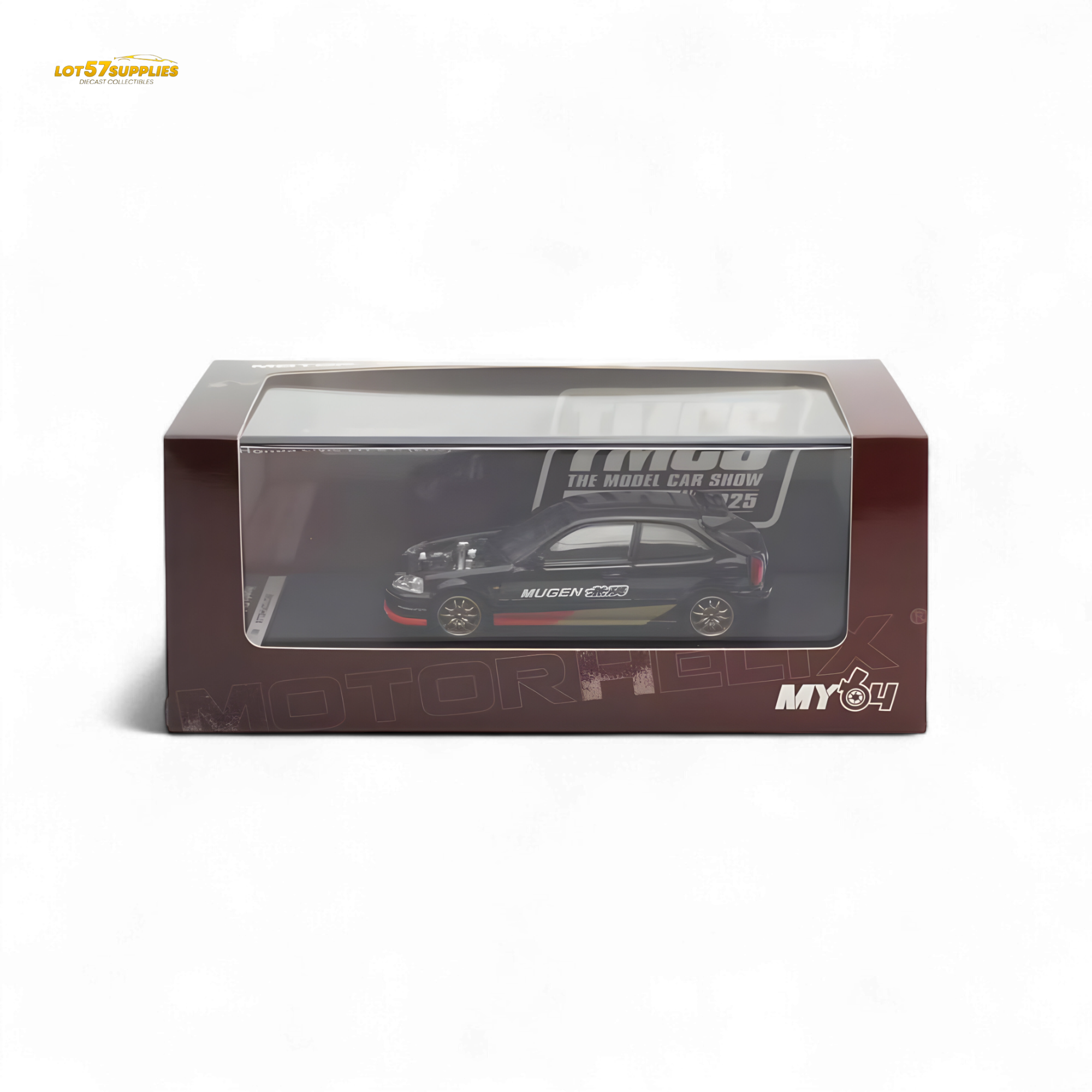 Motorhelix Honda Civic EK9 MUGEN Black 1:64
