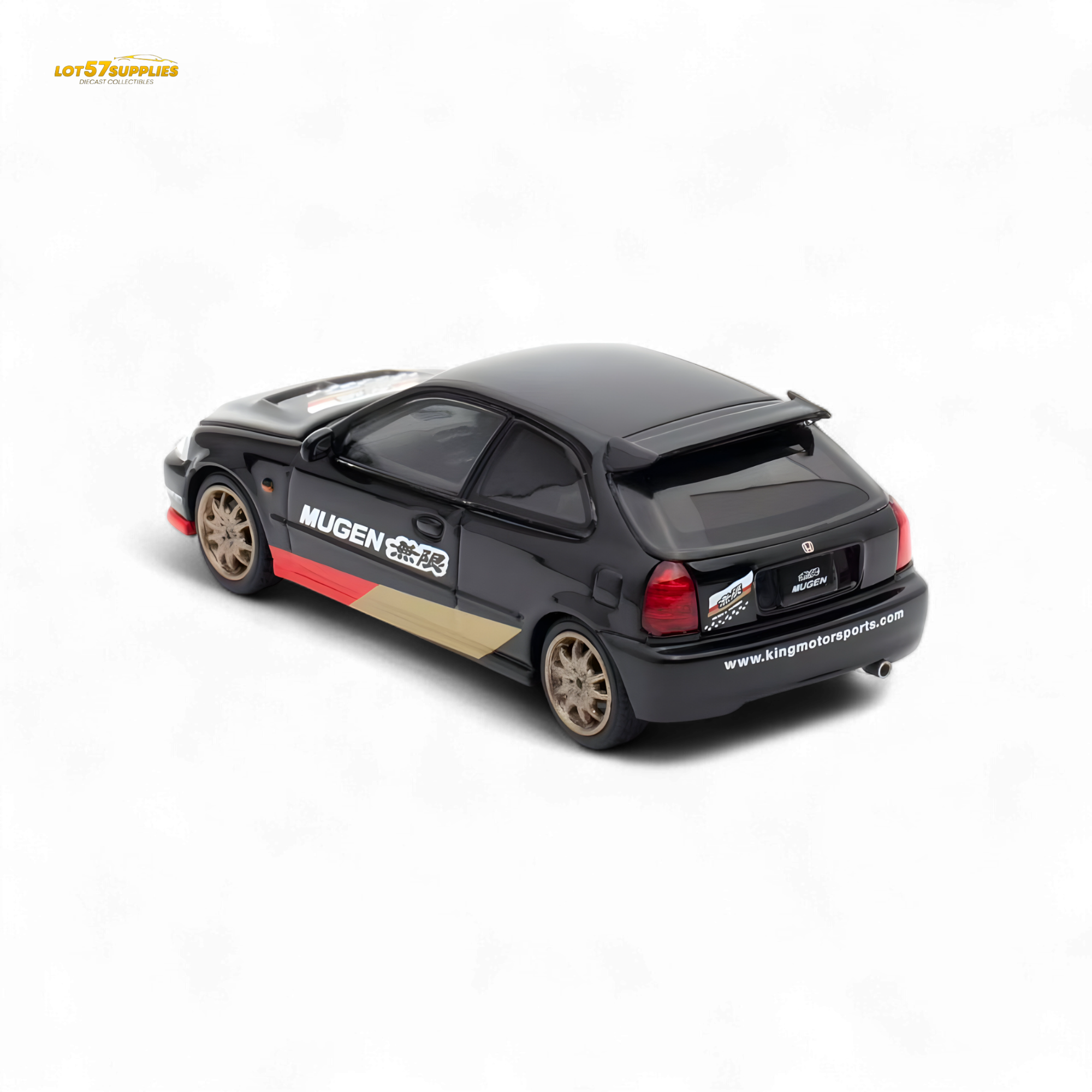 Motorhelix Honda Civic EK9 MUGEN Black 1:64