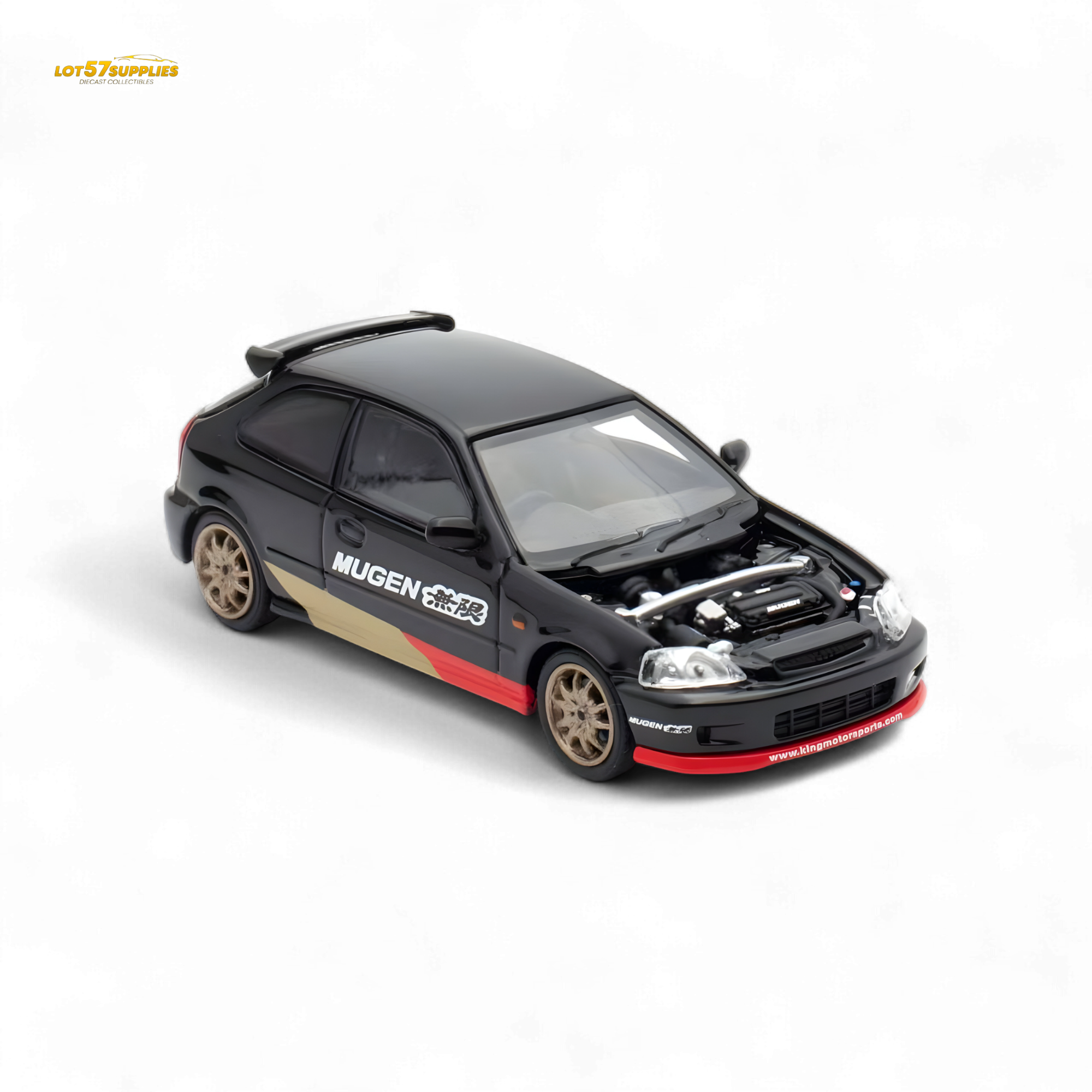 Motorhelix Honda Civic EK9 MUGEN Black 1:64