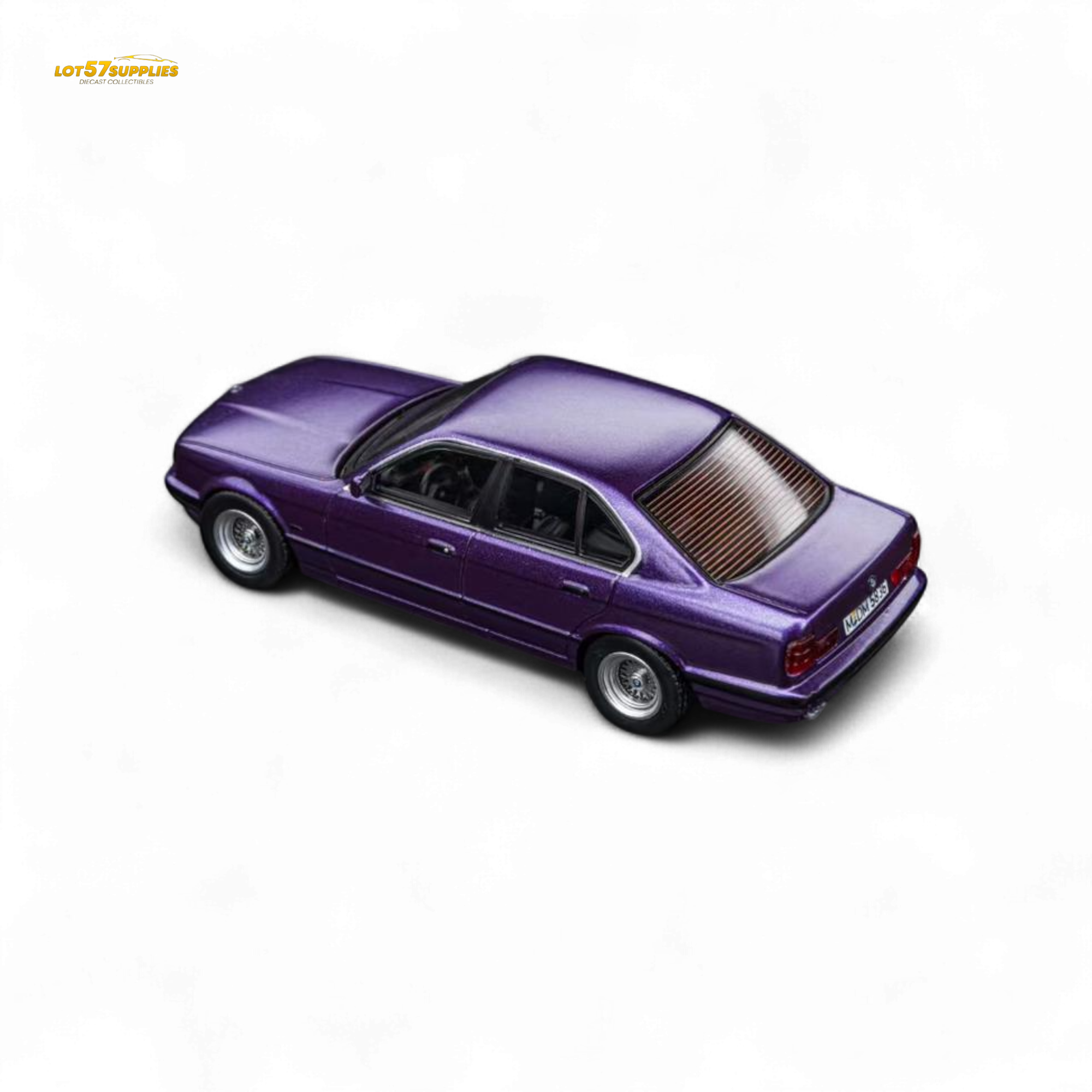 (Pre-Order) DCM BMW E34 5-Series Sedan Daytona Roland Purple 1:64
