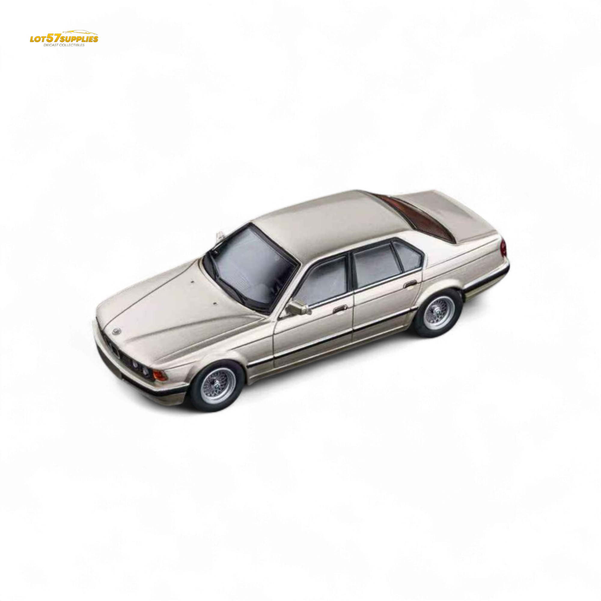 (Pre-Order) DCM BMW E32 7-Series Sedan Cashmere Beagle Gold 1:64