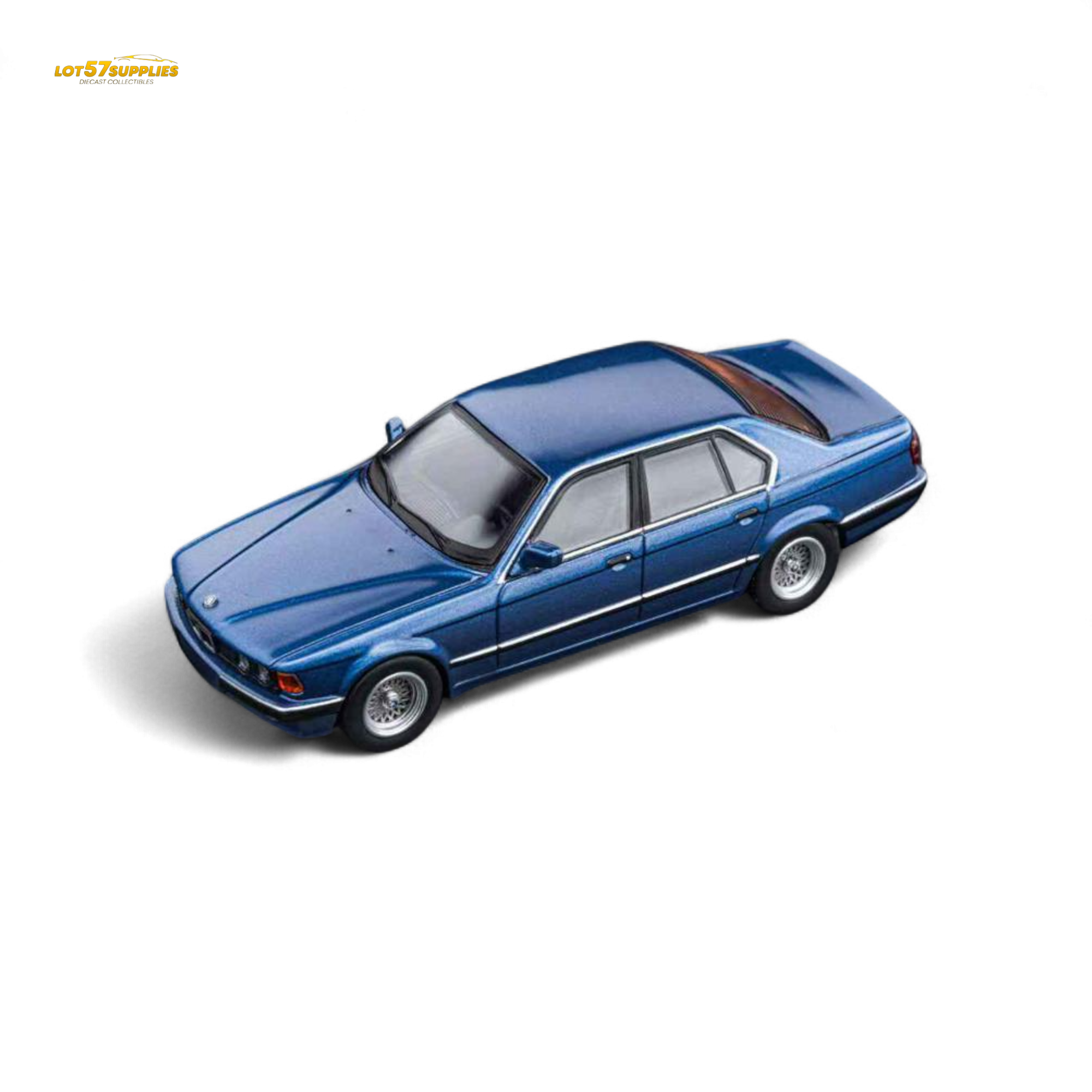 (Pre-Order) DCM BMW E32 7-Series Sedan Alpina Blue 1:64