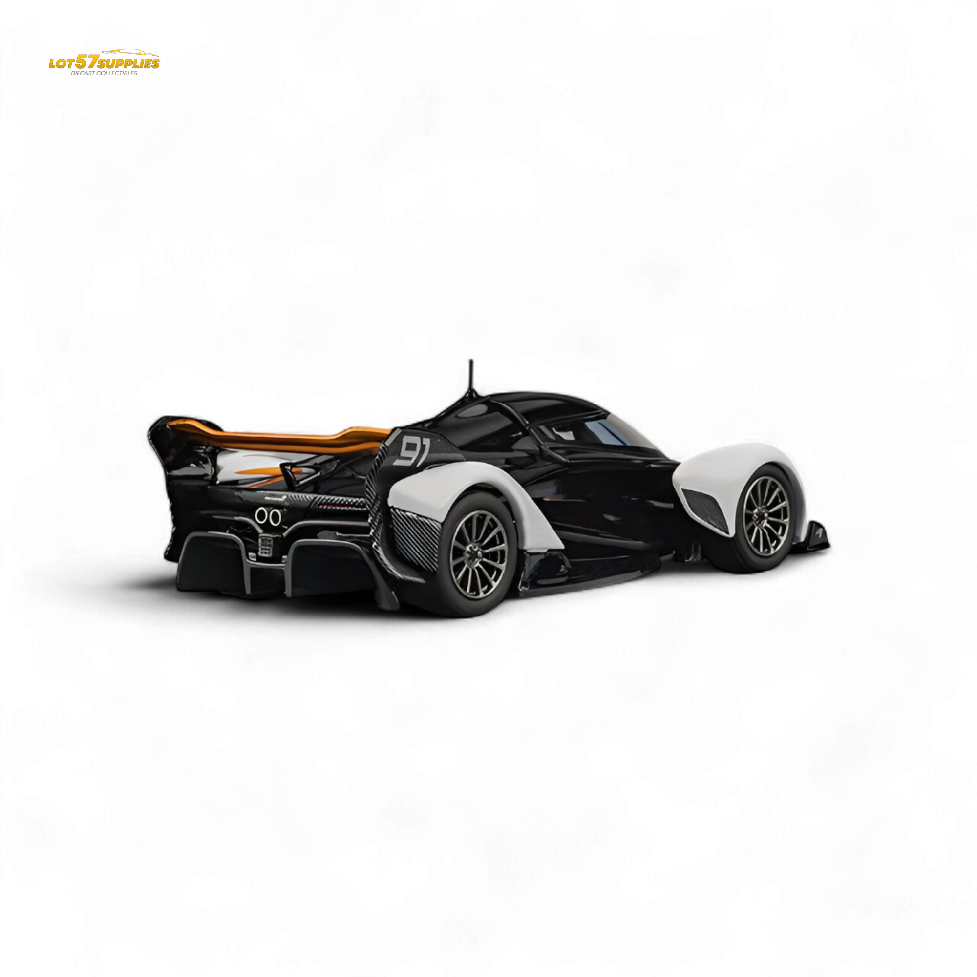 (Pre-Order) CM Model McLaren Solus GT Black White 1:64