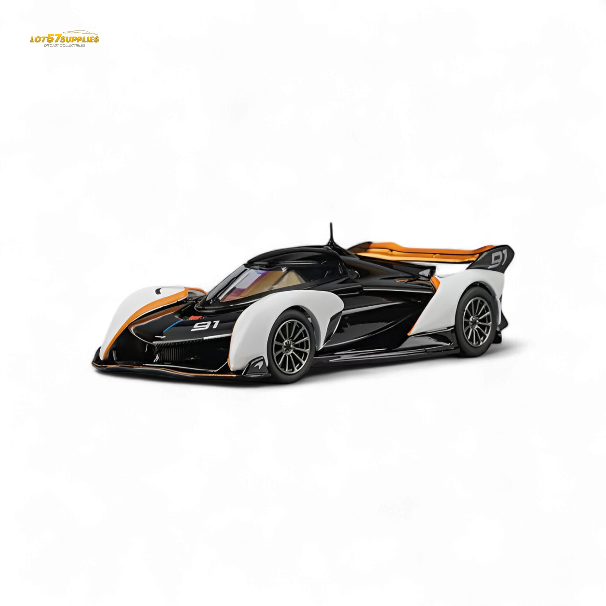 (Pre-Order) CM Model McLaren Solus GT Black White 1:64