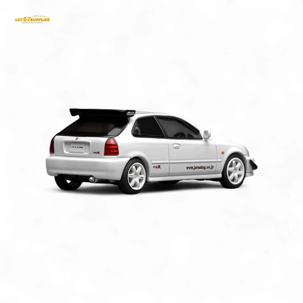 (Pre-Order) Motorhelix Honda Civic Type R EK9 J's Racing Livery White 1:64