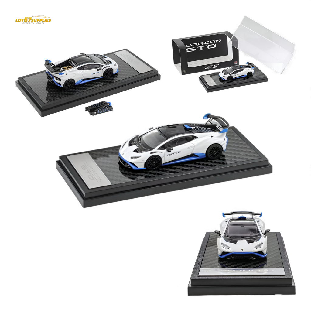(Pre-Order) LCD Lamborghini Huracan STO White 1:64