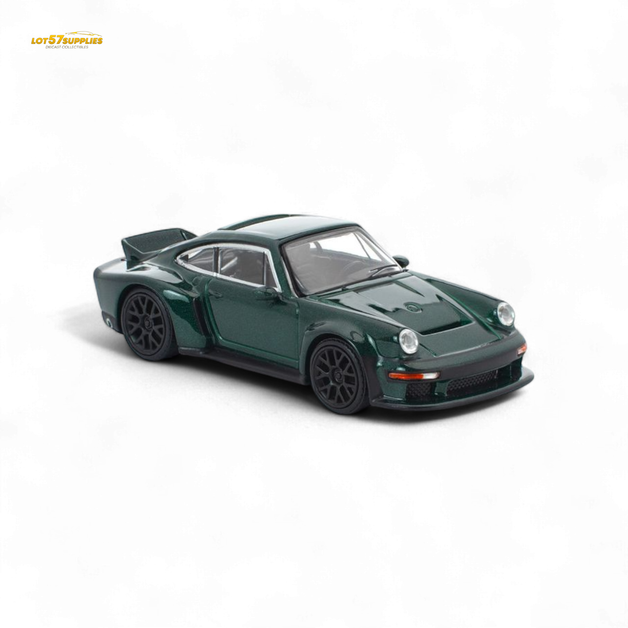 (Pre-Order) PopRace Singer DLS Turbo (Road) Green 1:64
