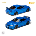 Cars' Lounge Nissan Skyline GT-R R34 Z-TUNE Bayside Blue 1:64