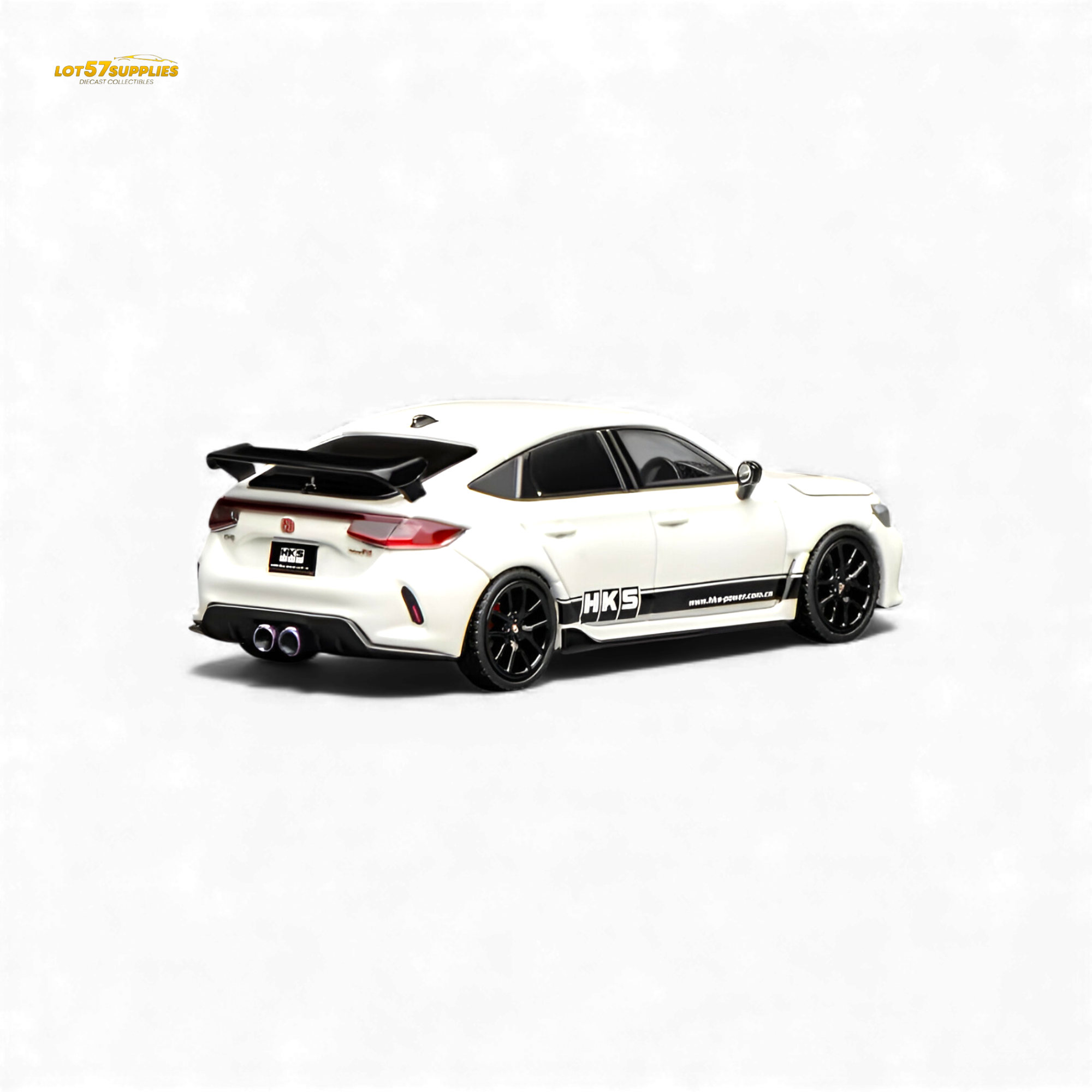 Motorhelix Honda Civic Type R FL5 HKS White 1:64