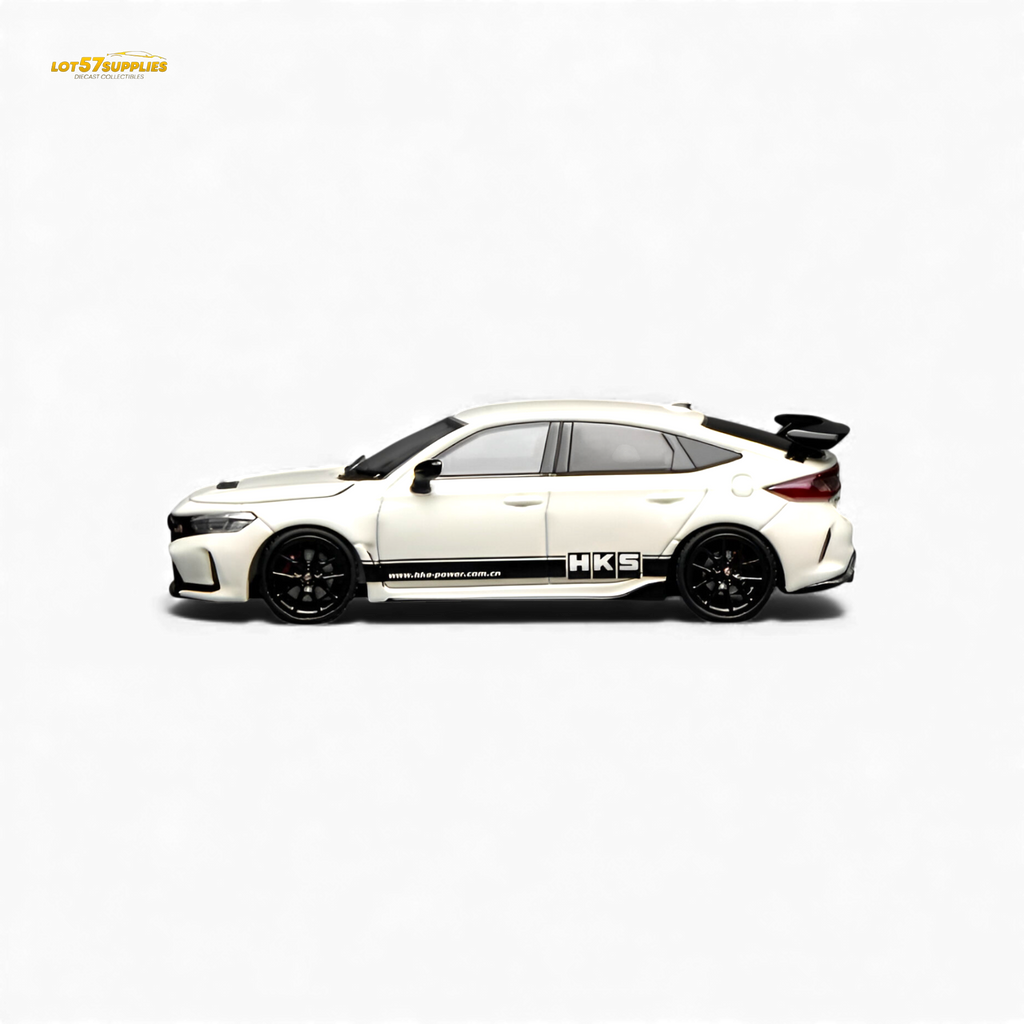 Motorhelix Honda Civic Type R FL5 HKS White 1:64