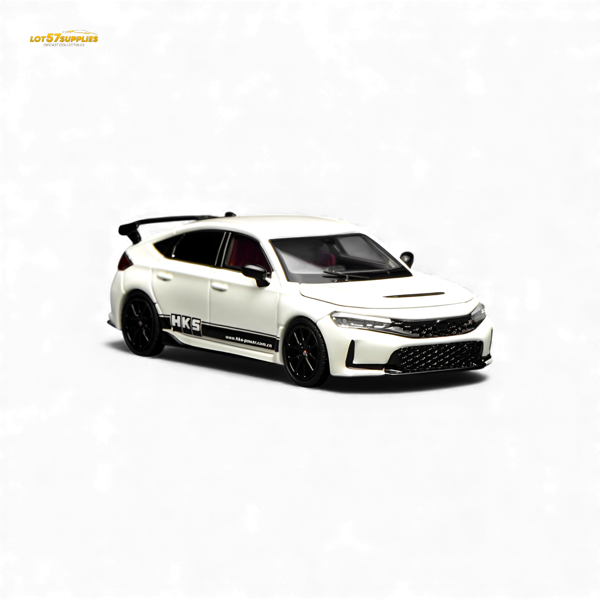 Motorhelix Honda Civic Type R FL5 HKS White 1:64