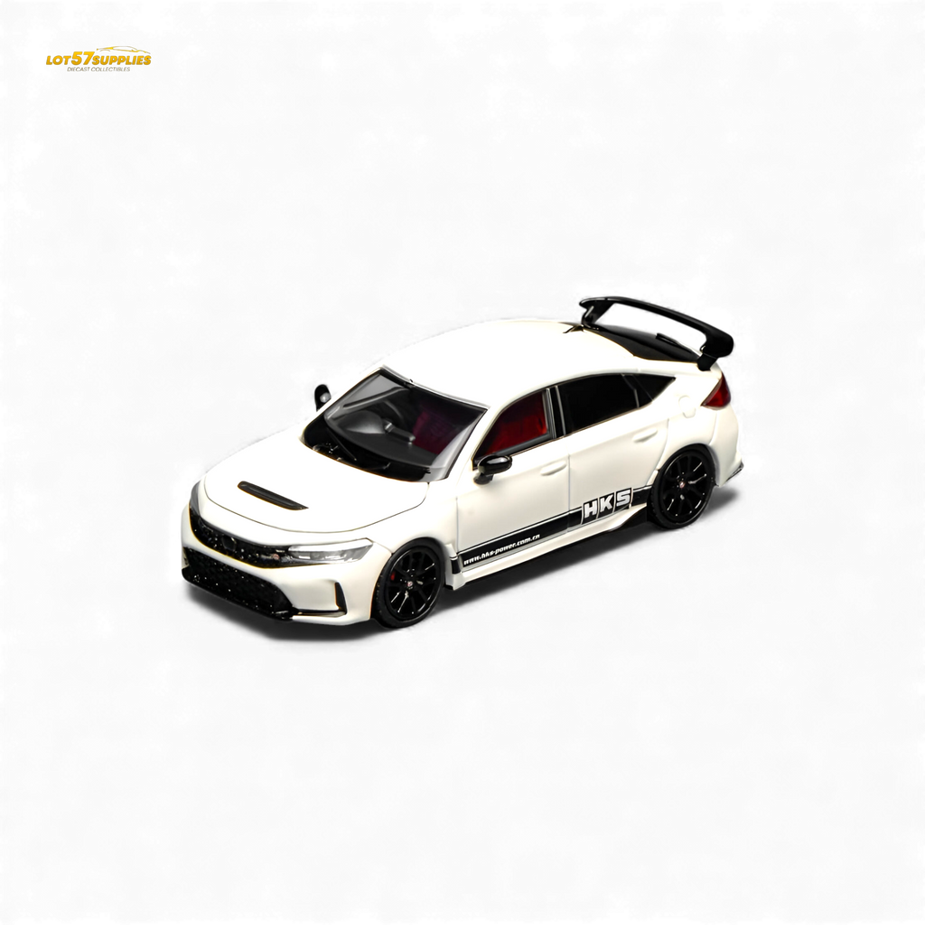 Motorhelix Honda Civic Type R FL5 HKS White 1:64