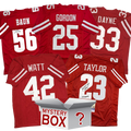 Autographed/Signed University of Wisconsin College Football Jersey Mystery Box with PSA JSA or Beckett COA