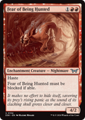 Fear of Being Hunted (DSK-134) - Duskmourn: House of Horror: (enchantment)