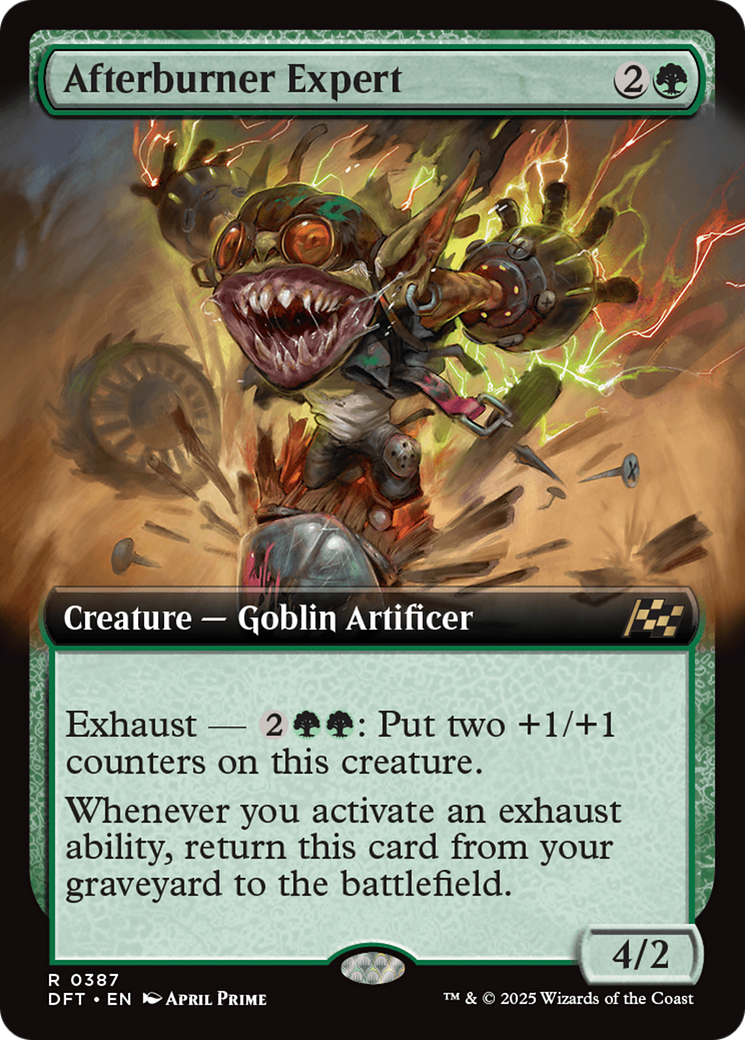Afterburner Expert (DFT-387) - Aetherdrift: (Extended Art) Foil