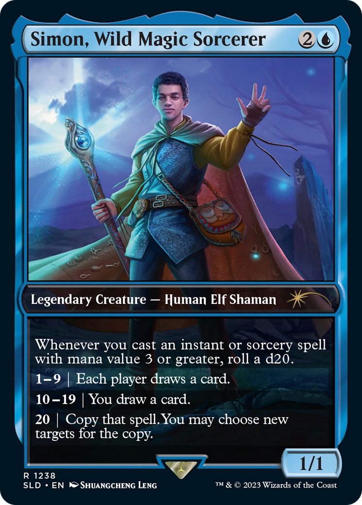 Mathise, Surge Channeler (SLD-1238) - Secret Lair Drop / Simon, Wild Magic Sorcerer
