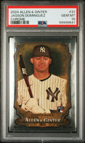 Graded 2024 Topps Allen & Ginter Jasson Dominguez #31 Chrome Rookie RC Baseball Card PSA 10 Gem Mint
