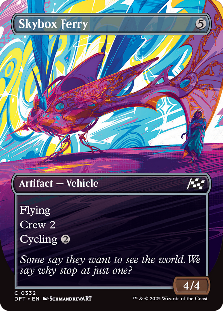 Skybox Ferry (DFT-332) - Aetherdrift (Borderless) Foil
