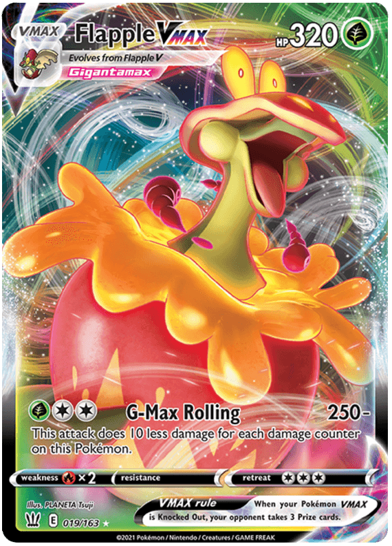 Flapple VMAX (019/163) [Sword & Shield: Battle Styles]