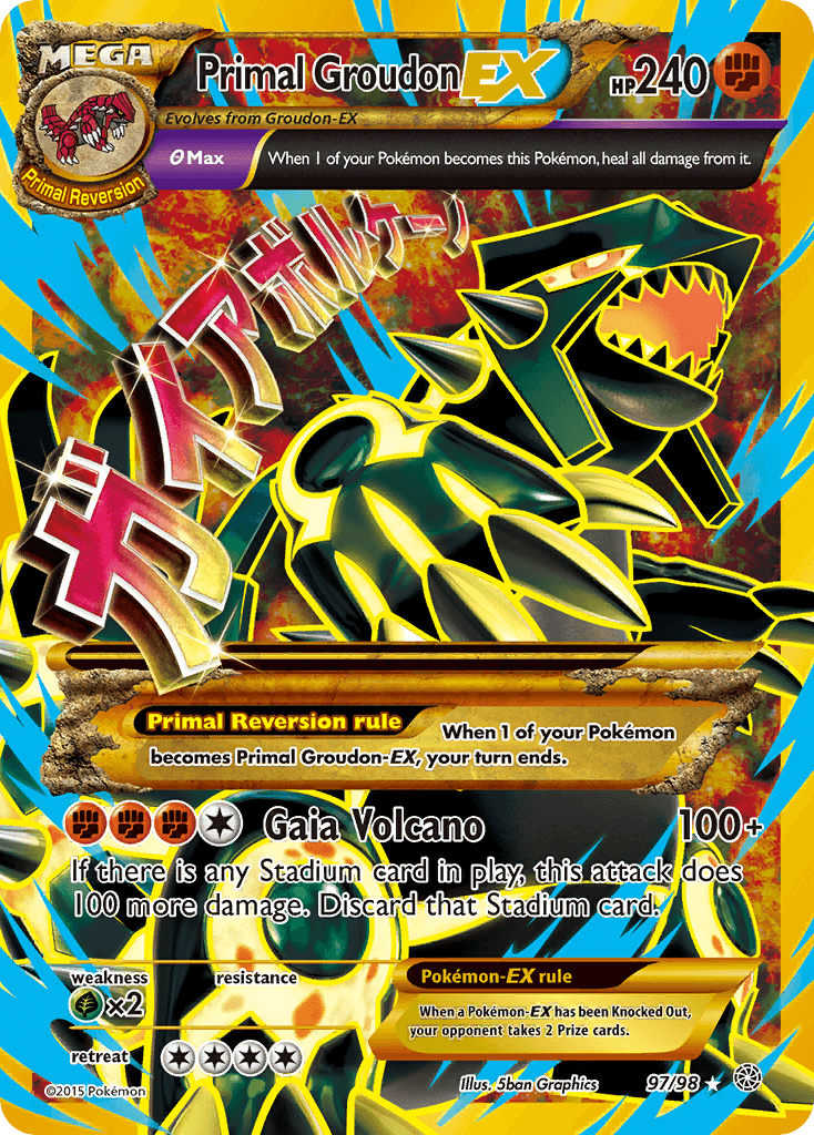 Primal Groudon EX (97/98) [XY: Ancient Origins]
