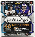 2021 Panini Prizm Football 40-Card Mega Box - Neon Green Pulsar Prizms