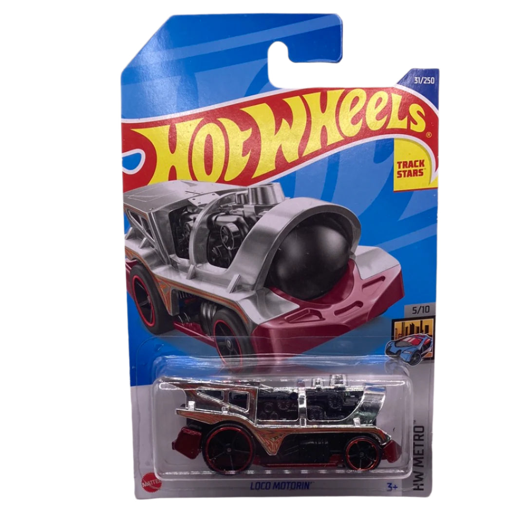Hot Wheels Loco Motorin Diecast silver