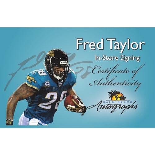 Fred Taylor Autographed Florida Gators Logo Football