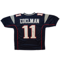Julian Edelman Autographed New England Patriots (Blue #11) Custom Jersey - JSA