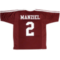 Johnny Manziel Autographed Texas A&M Aggies (Maroon #2) Custom Jersey - JSA