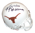 Ricky Williams Autographed Texas Longhorns Mini Helmet w/ "98 Heisman"