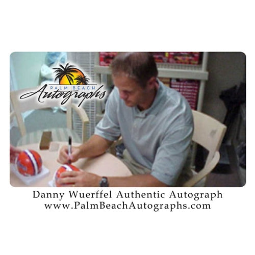 Danny Wuerffel Autographed Florida Gators Mini Helmet w/ "96 Heisman"