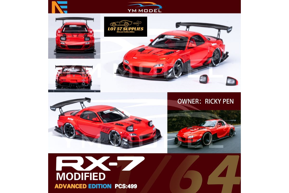 (Pre-Order) YM Model x Minicraftsman Mazda RX-7 Modified 1:64