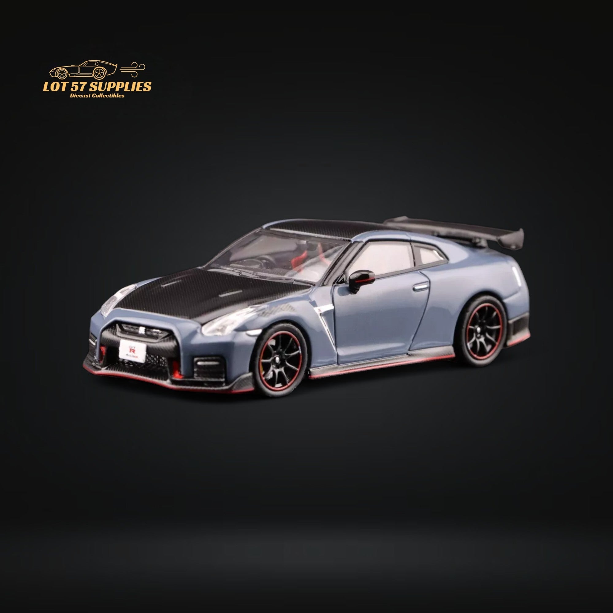 Inno64 Nissan Skyline GT-R R35 Nismo Stealth Gray 1:64