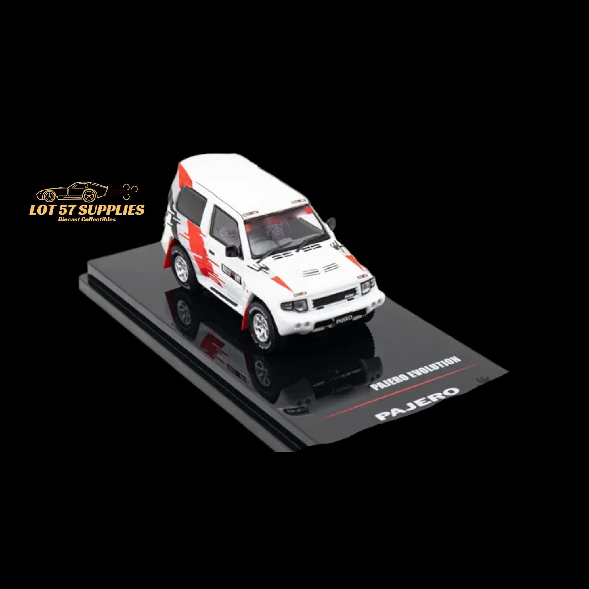 Inno64 Mitsubishi Pajero Evolution Ralliart White 1:64